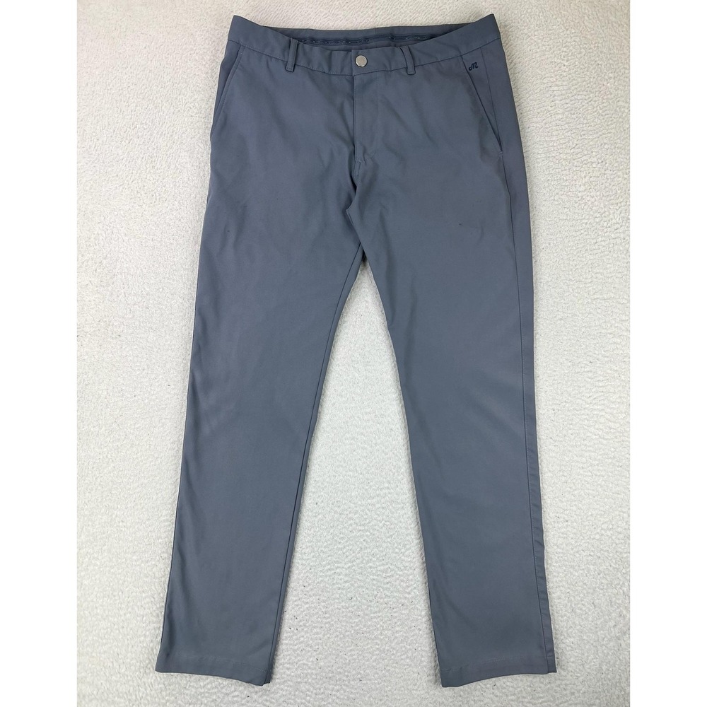 Bonobos Maide Mens Golf Pants 32x32 Gray Slim Tapered Tech Performance Khakis